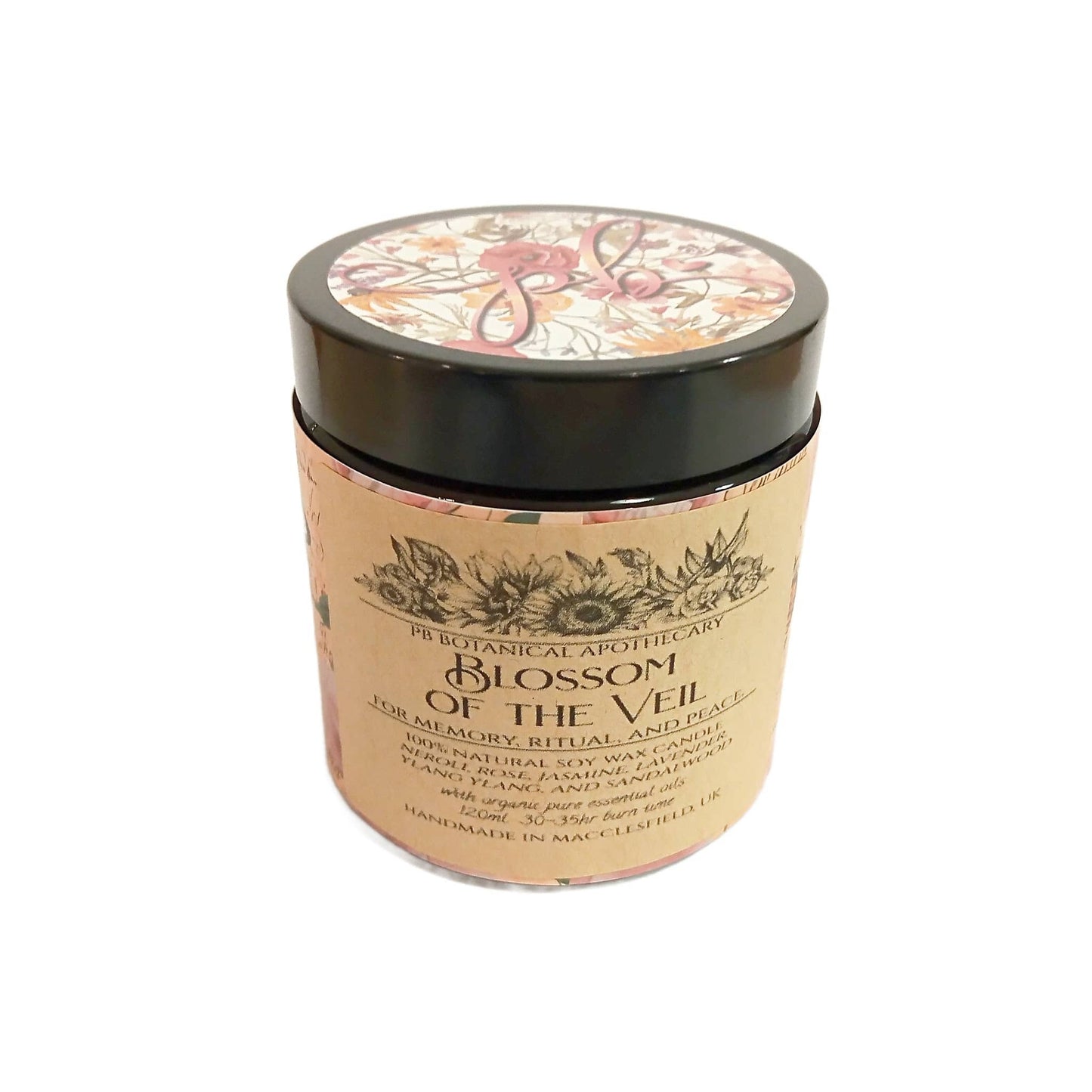 Blossom of the Veil Aromatherapy Essential Oil Soy Candle Posh Brats