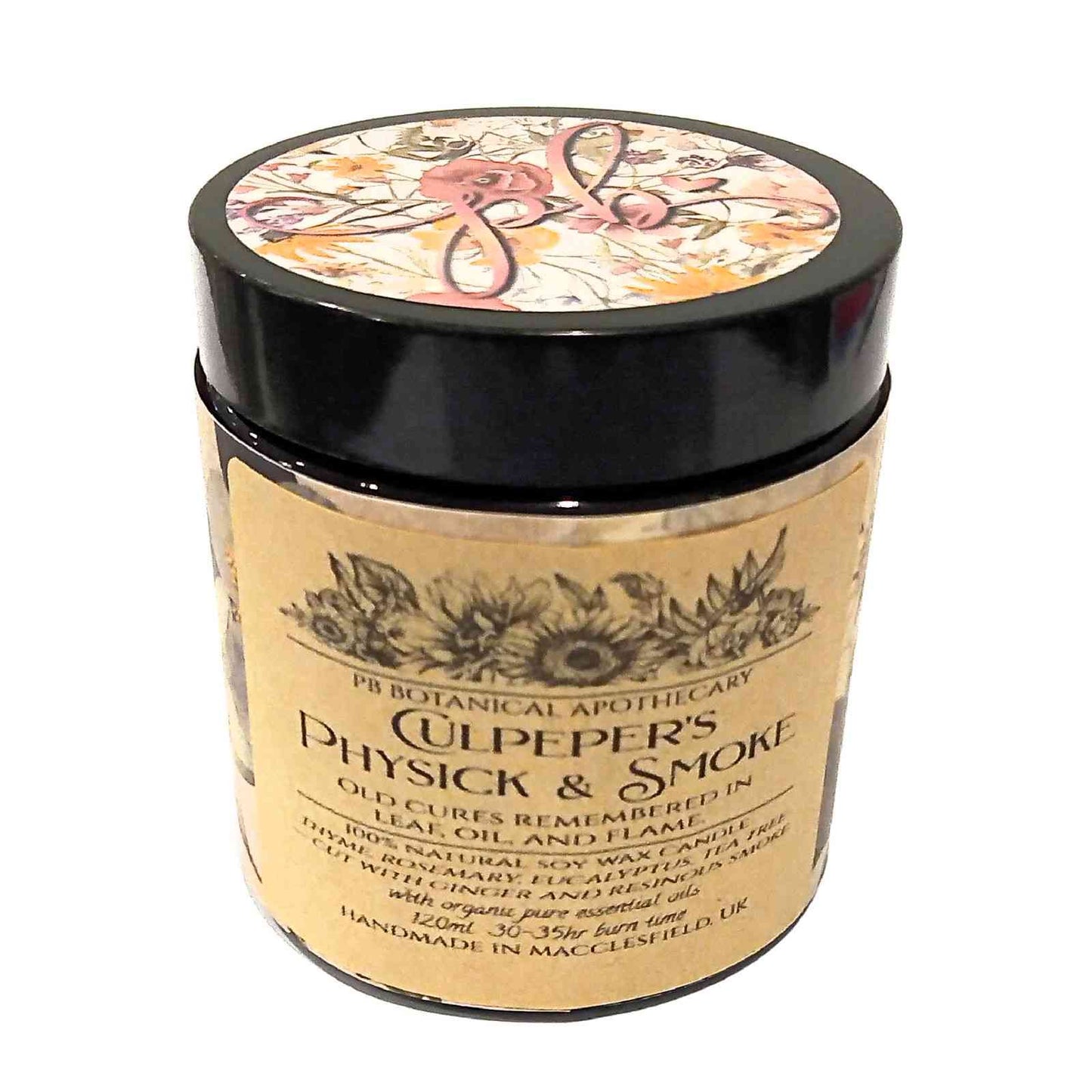 Culpeper's Physick & Smoke Aromatherapy Essential Oil Soy Candle