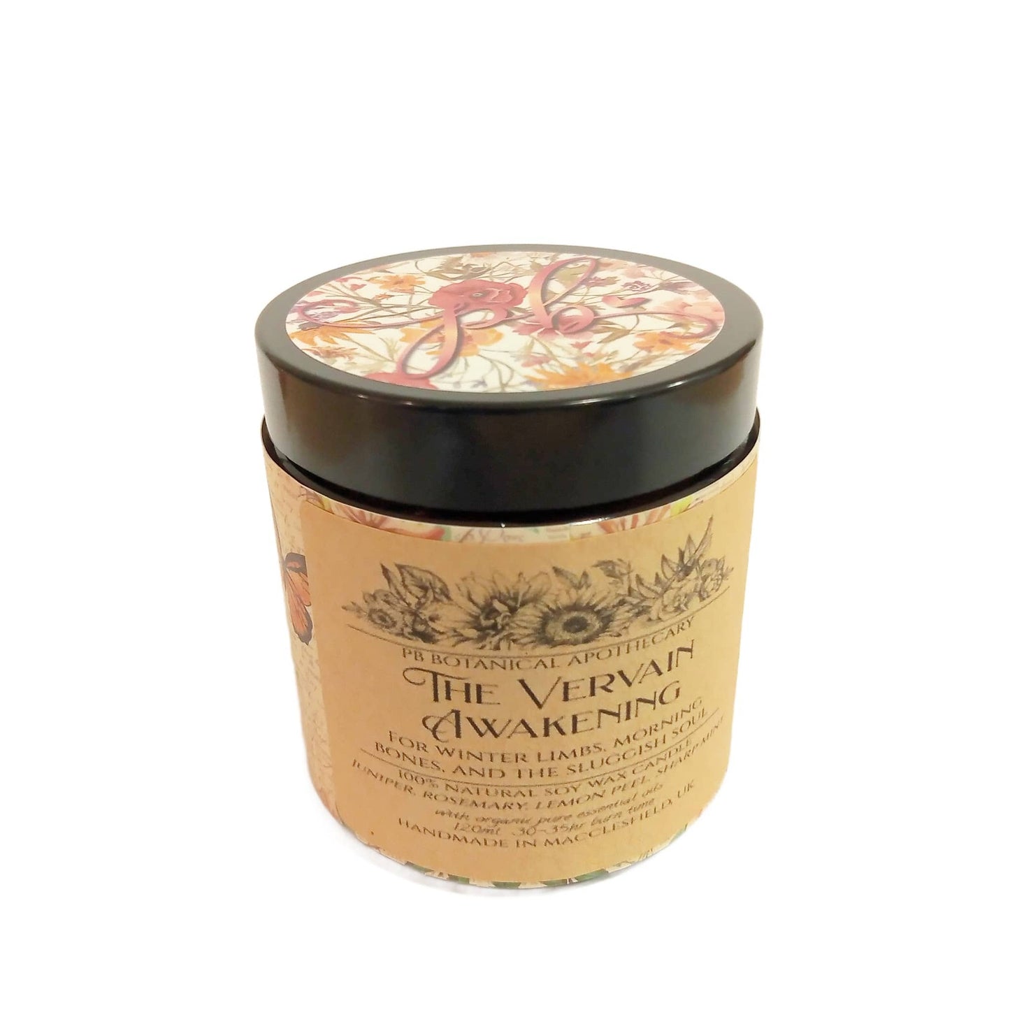Vervain Awakening Aromatherapy Essential Oil Soy Candle Posh Brats