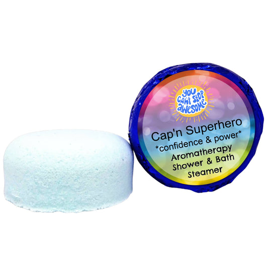 Cap'n Superhero Confidence Aromatherapy Shower Steamer VEGAN