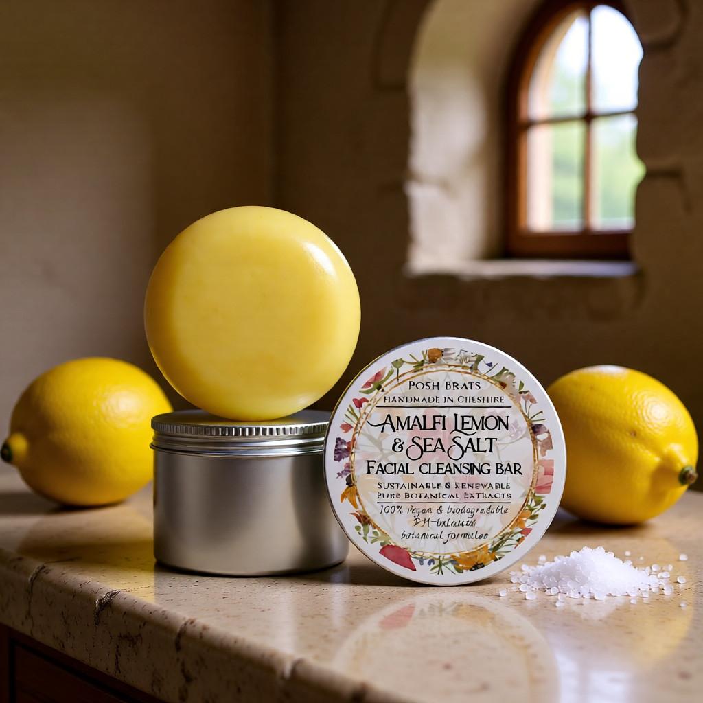 Amalfi Lemon + Sea Salt Cleansing Bar Posh Brats