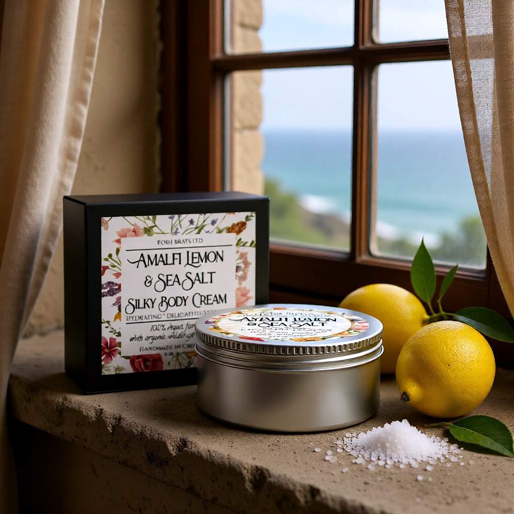 Amalfi Lemon Sea Salt Silky Body Cream Posh Brats