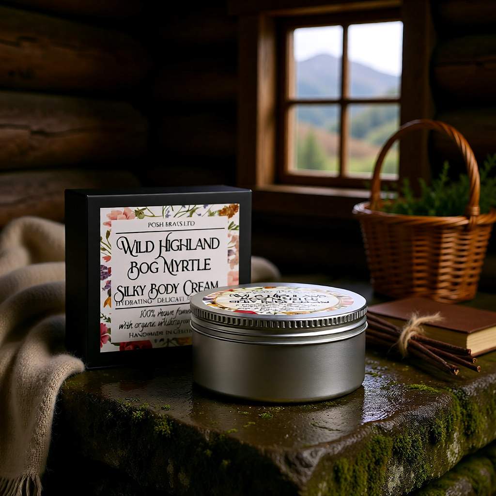 Wild Highland Bog Myrtle Body Butter Cream Posh Brats