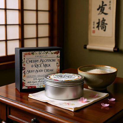 Cherry Blossom + Rice Milk Body Butter Cream Posh Brats
