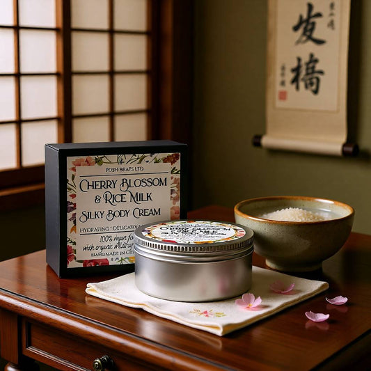 Cherry Blossom + Rice Milk Body Butter Cream Posh Brats