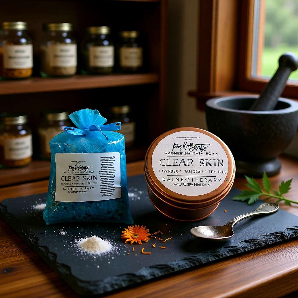 Clear Skin Magnesium Aromatherapy Bath Salt Posh Brats
