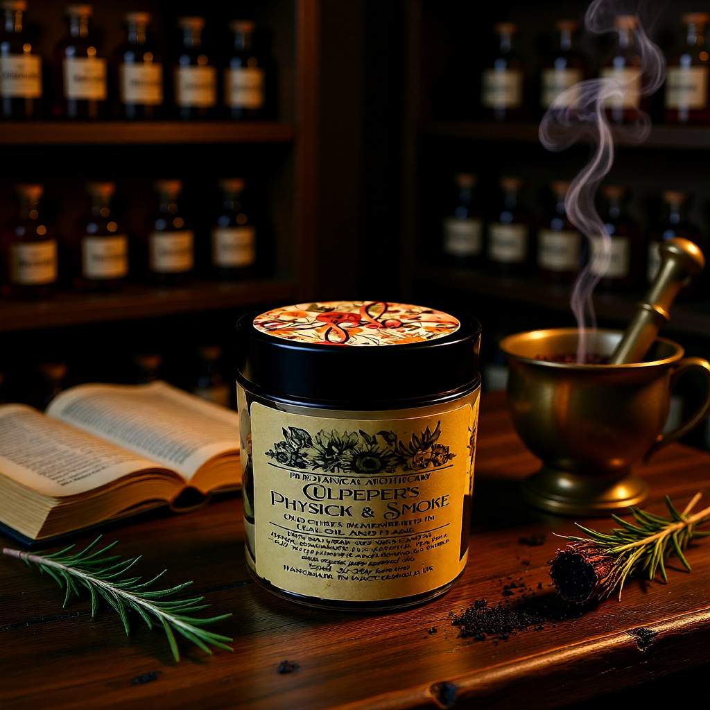 Culpeper's Physick & Smoke Aromatherapy Essential Oil Soy Candle
