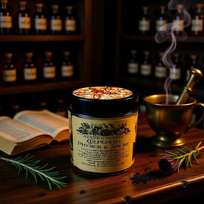 Culpeper's Physick & Smoke Aromatherapy Essential Oil Soy Candle