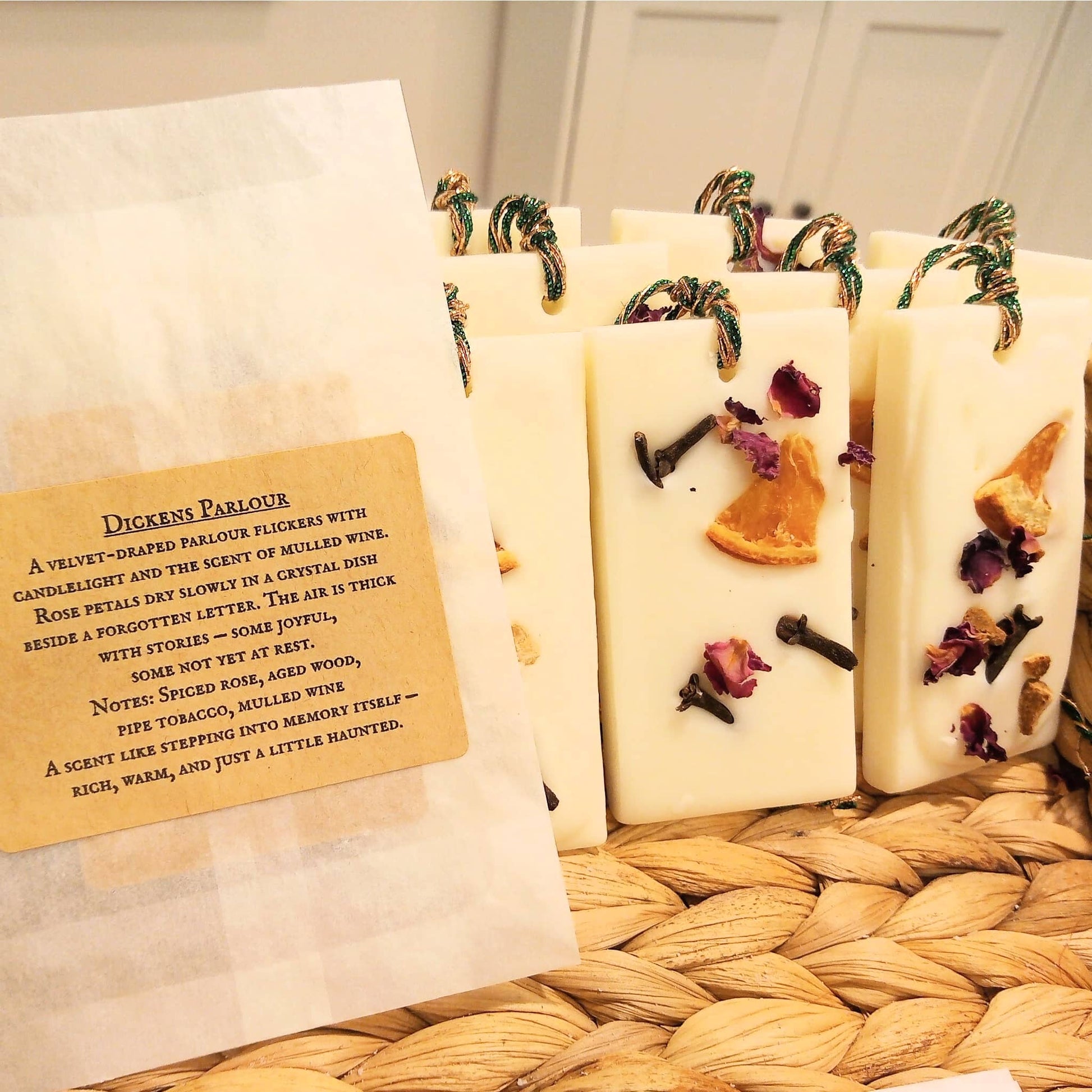 Dickens Parlour Wax Potpourri Sachet Tag Posh Brats