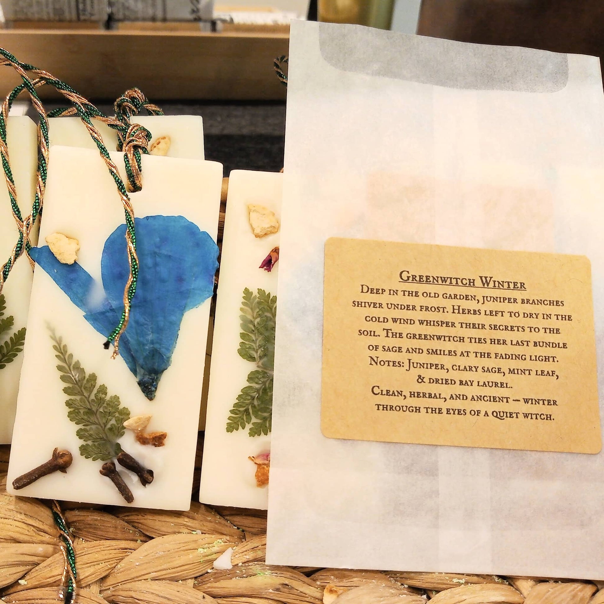 Greenwitch Winter Wax Potpourri Sachet Tag Posh Brats