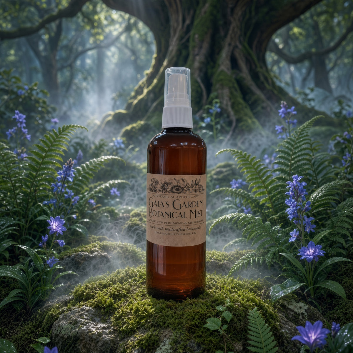 Gaia’s Garden Botanical Mist – Lavender, Geranium & Clary Sage Meno Body Mist