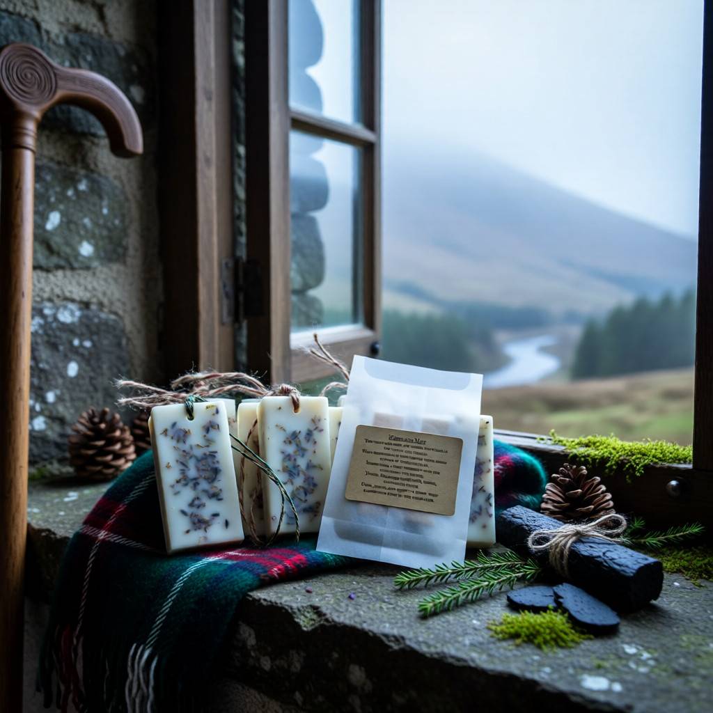 Highland Mist Wax Potpourri Sachet Tag Posh Brats