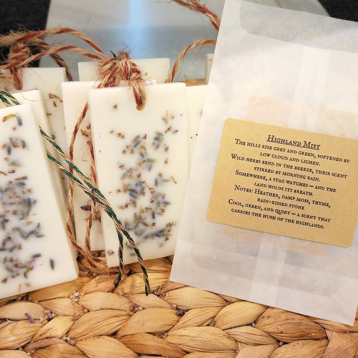 Highland Mist Wax Potpourri Sachet Tag Posh Brats