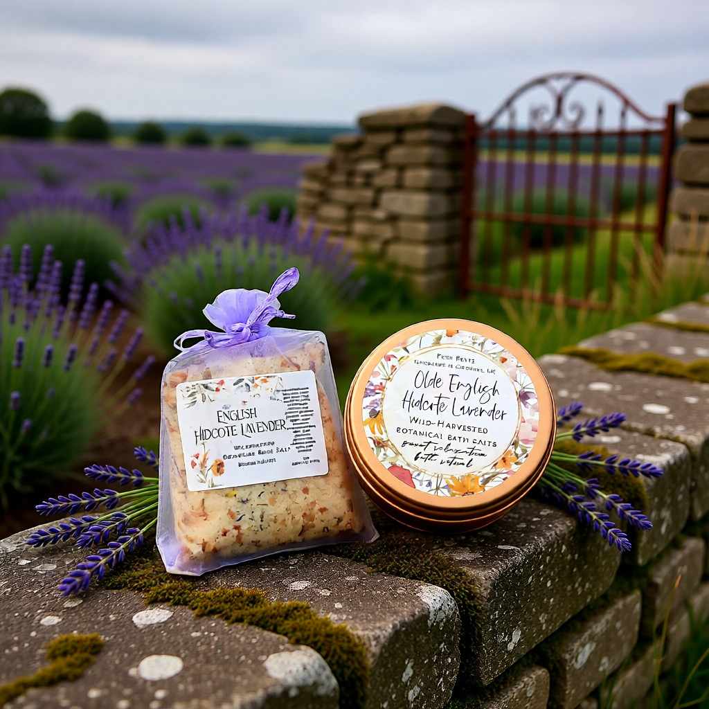 English Hidcote Lavender Botanical Bath Salt Posh Brats