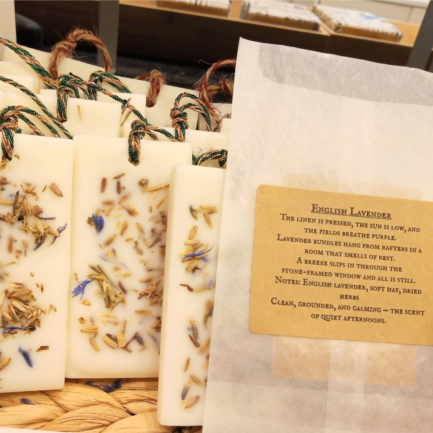 English Lavender Wax Potpourri Sachet Tag Posh Brats