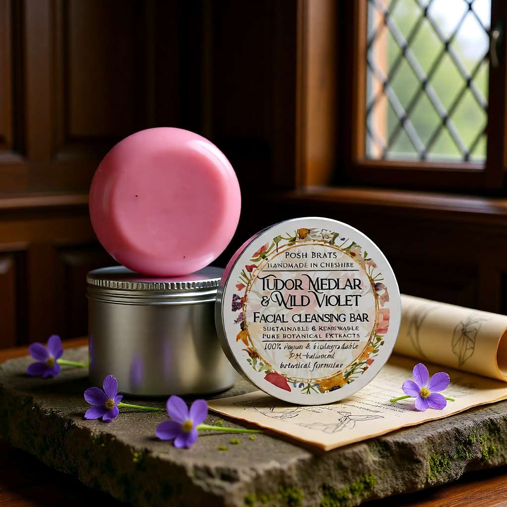 Tudor Medlar + Wild Violet Cleansing Bar Posh Brats