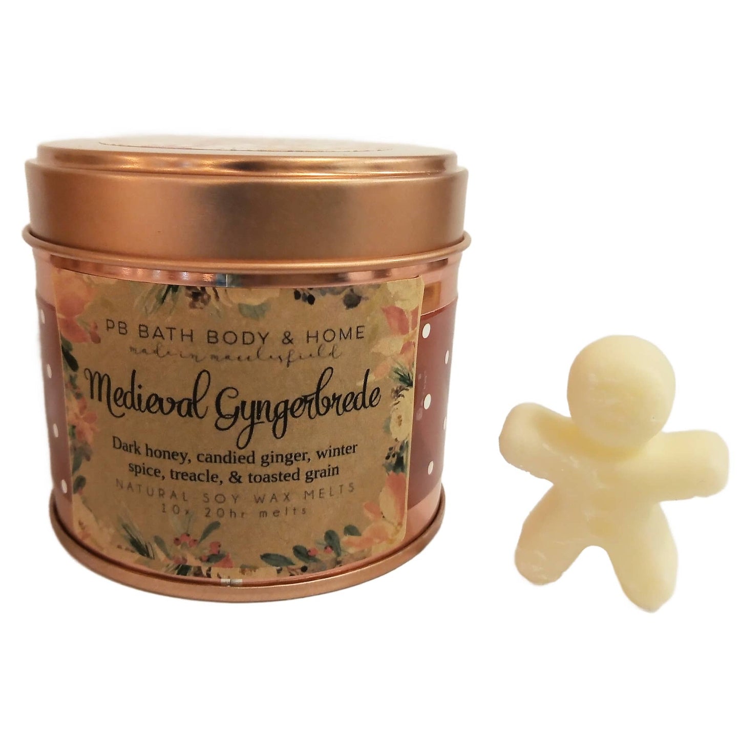 Medieval Gyngerbrede Soy Wax Melt Gift Tin Posh Brats