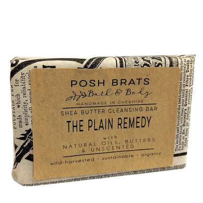 The Plain Remedy Shea Butter Unscented Natural Soap Posh Brats