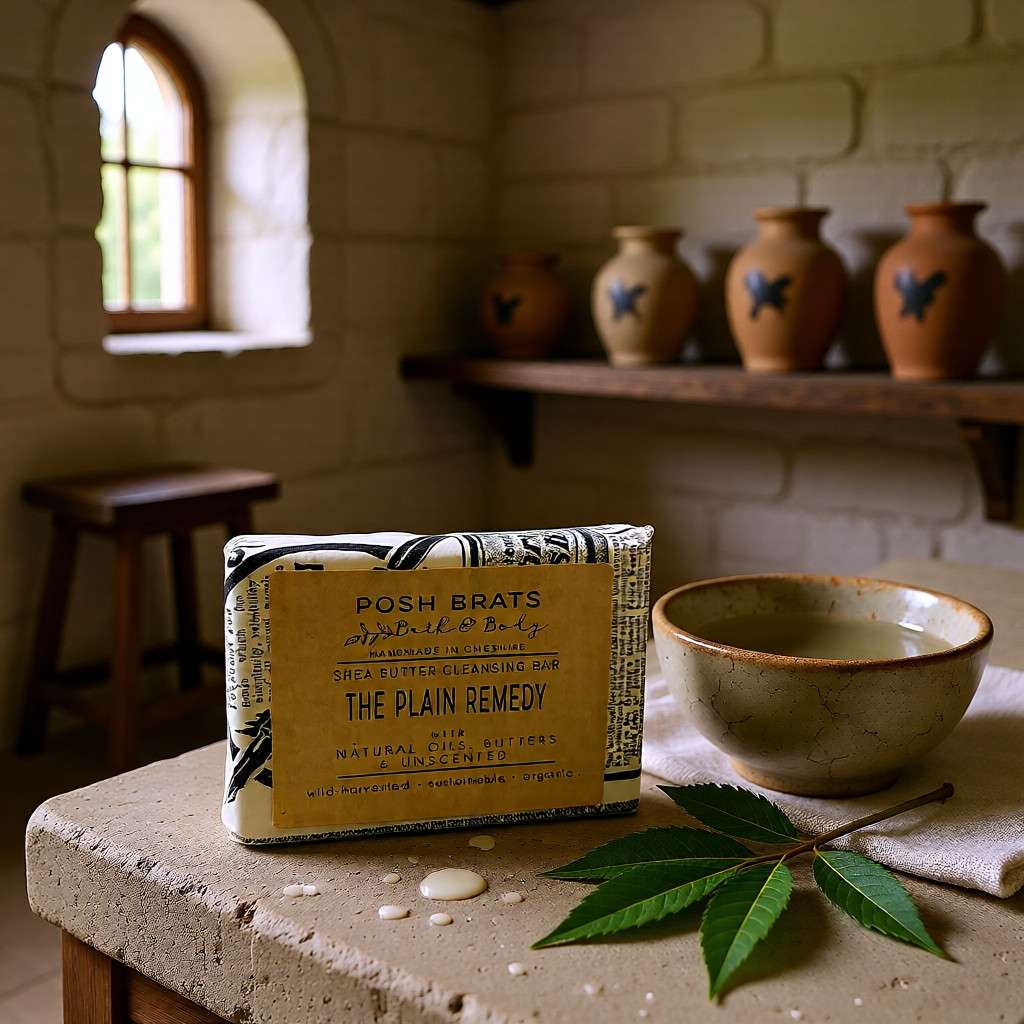 The Plain Remedy Shea Butter Unscented Natural Soap Posh Brats