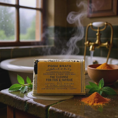 The Cleanse for Fog & Fatigue Peppermint Poppyseed Natural Soap