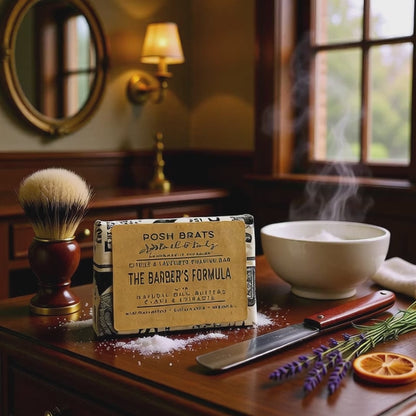 The Barber's Formula Orange Lavender Natural Soap Shaving Bar