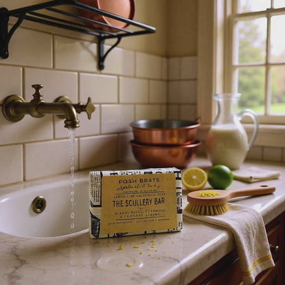 The Scullery Bar Lemon Lime Dishwashing Bar Soap