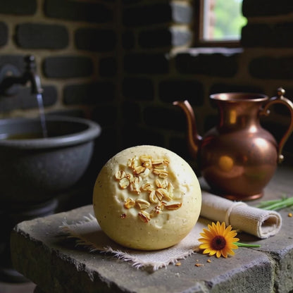 Skin Soothing Milk Oats Bath Bomb