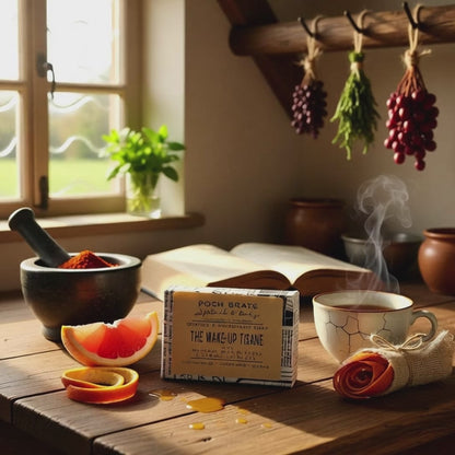 The Wake-Up Tisane Orange + Grapefruit Natural Soap