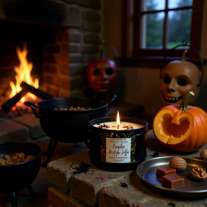 Pumpkin Bonfyre Toffee Christmas GIft Boxed Soy Wax Candle Posh Brats