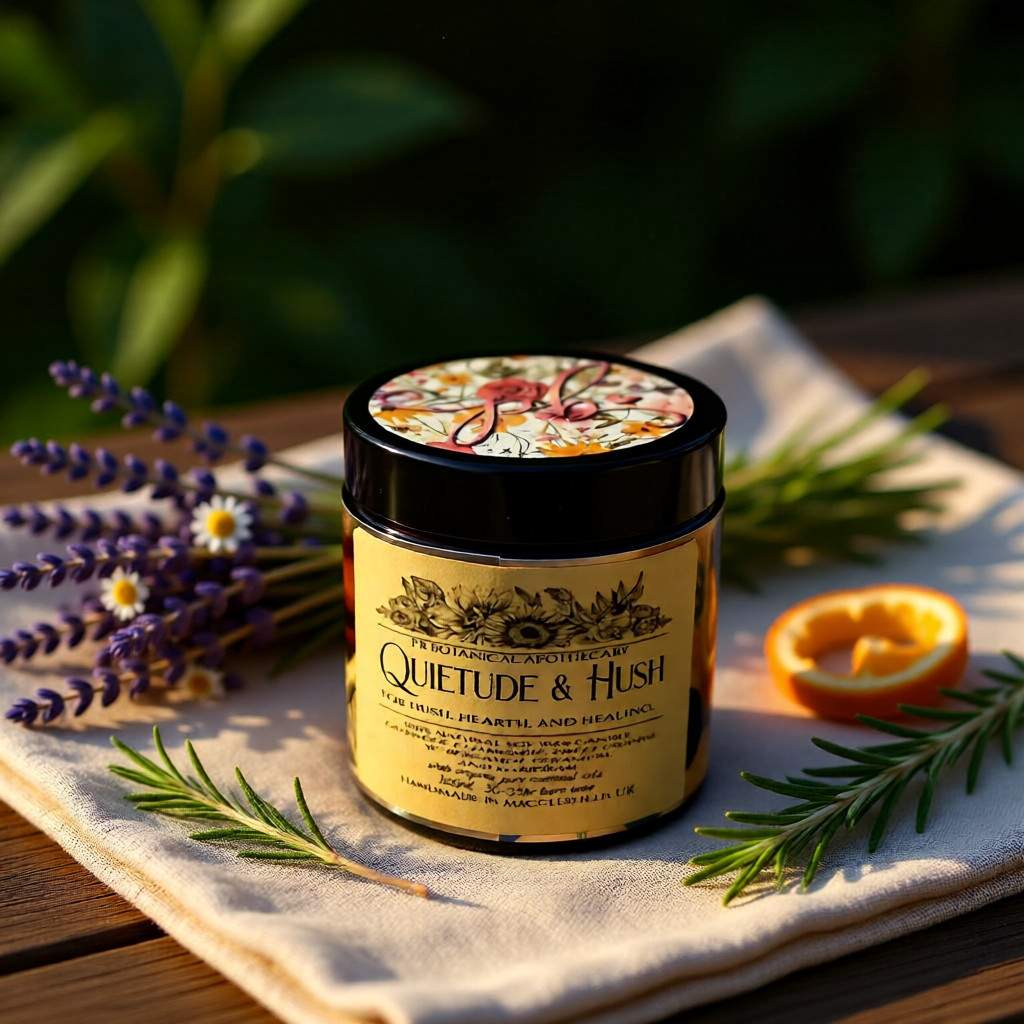 Quietude & Hush Aromatherapy Essential Oil Soy Candle