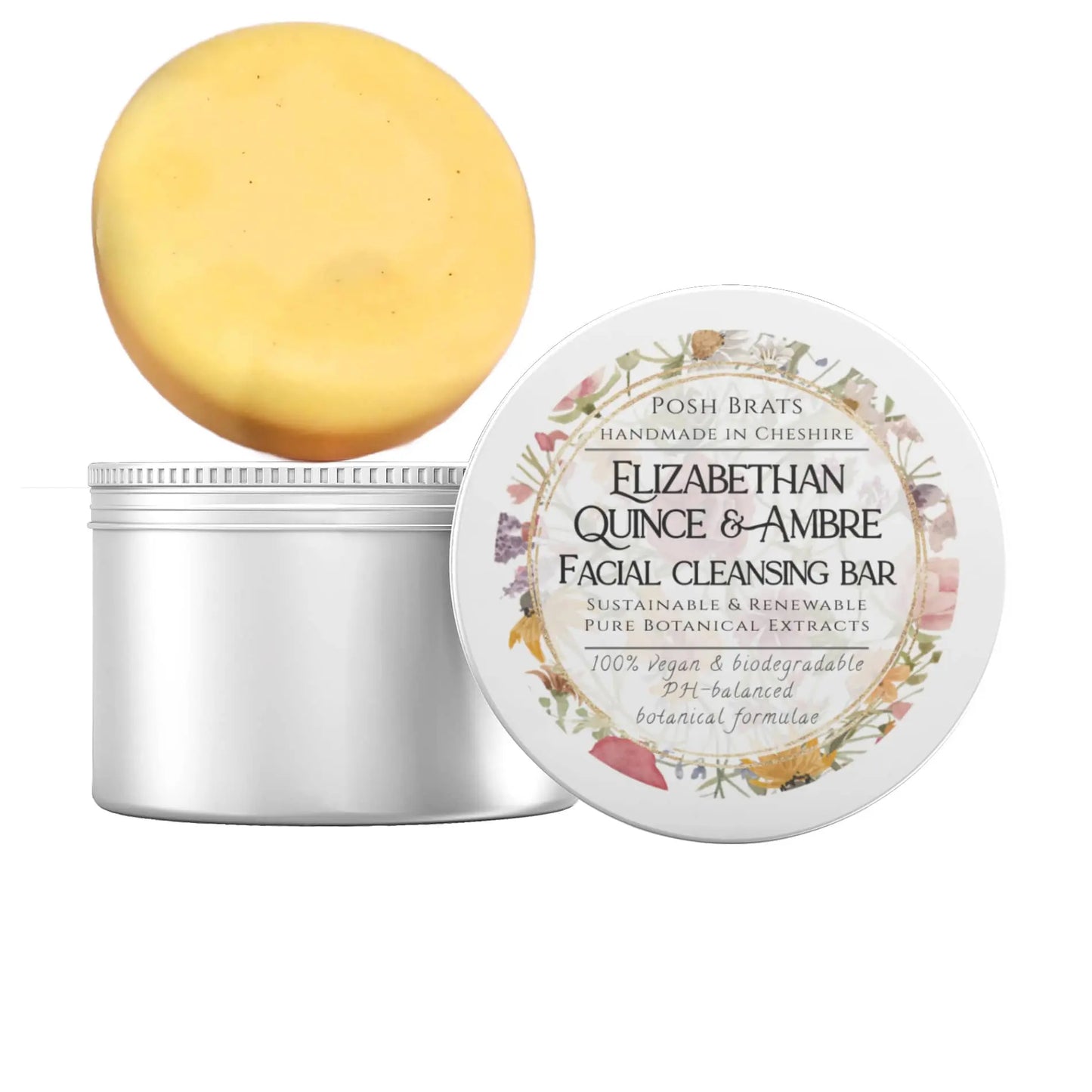 Elizabethan Quince + Ambre Cleansing Bar