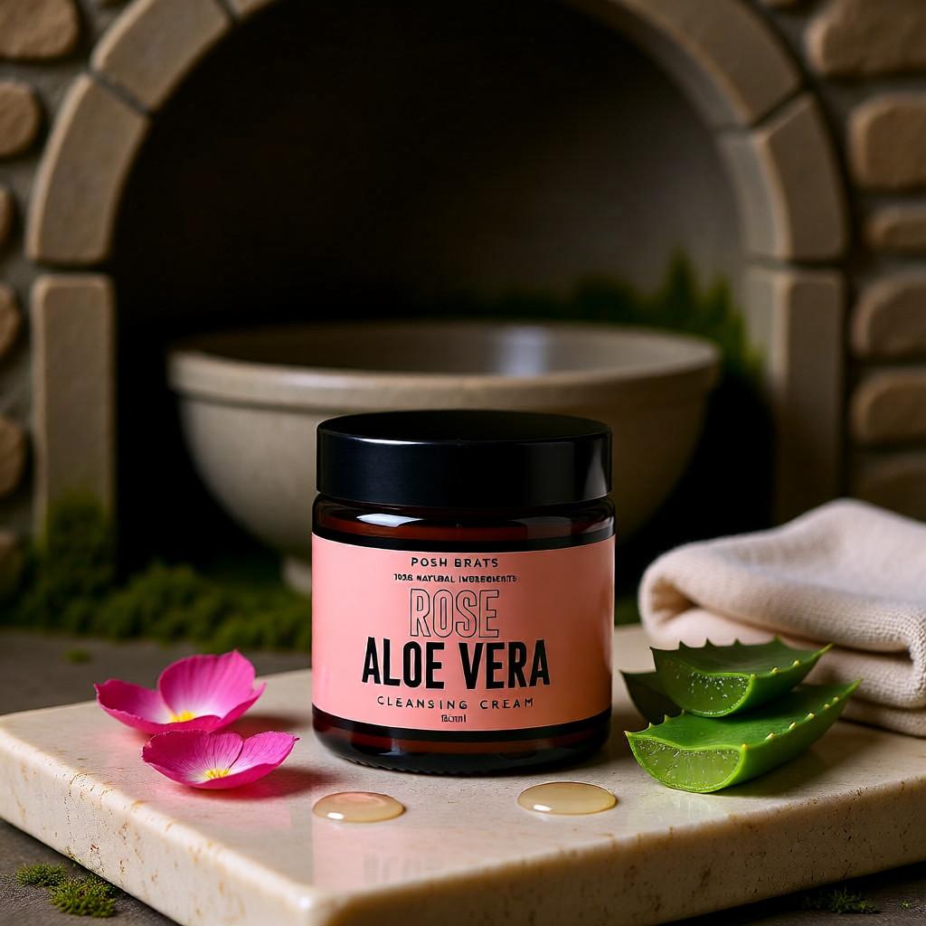 Rose Aloe Vera Cleansing Cold Cream Posh Brats