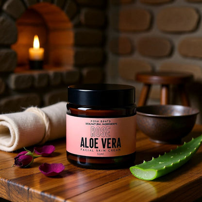 Rose Aloe Vera Skin Cream Posh Brats