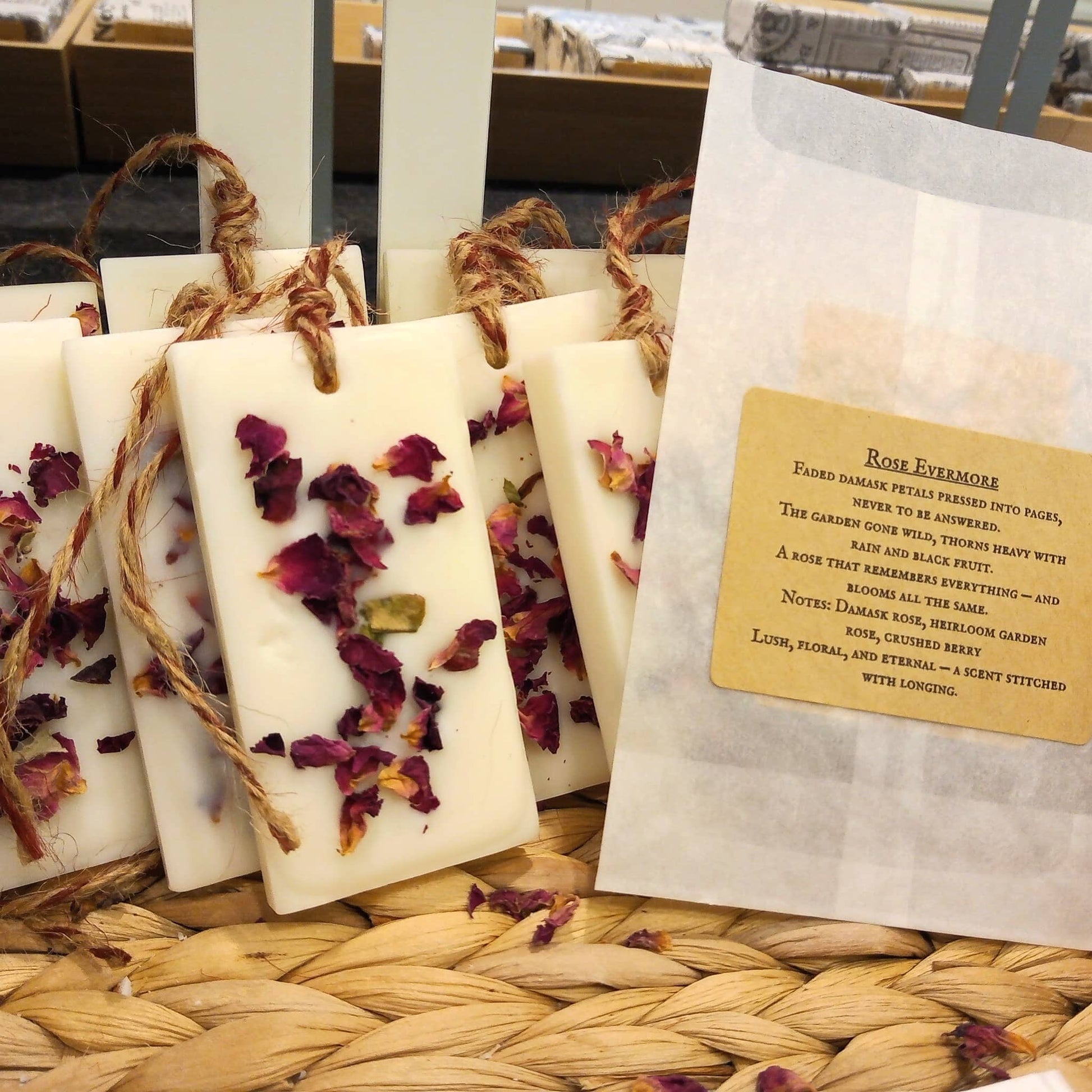 Rose Evermore Wax Potpourri Sachet Tag Posh Brats