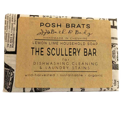 Soap bar with 'Posh Brats Bath & Body' label on a white background