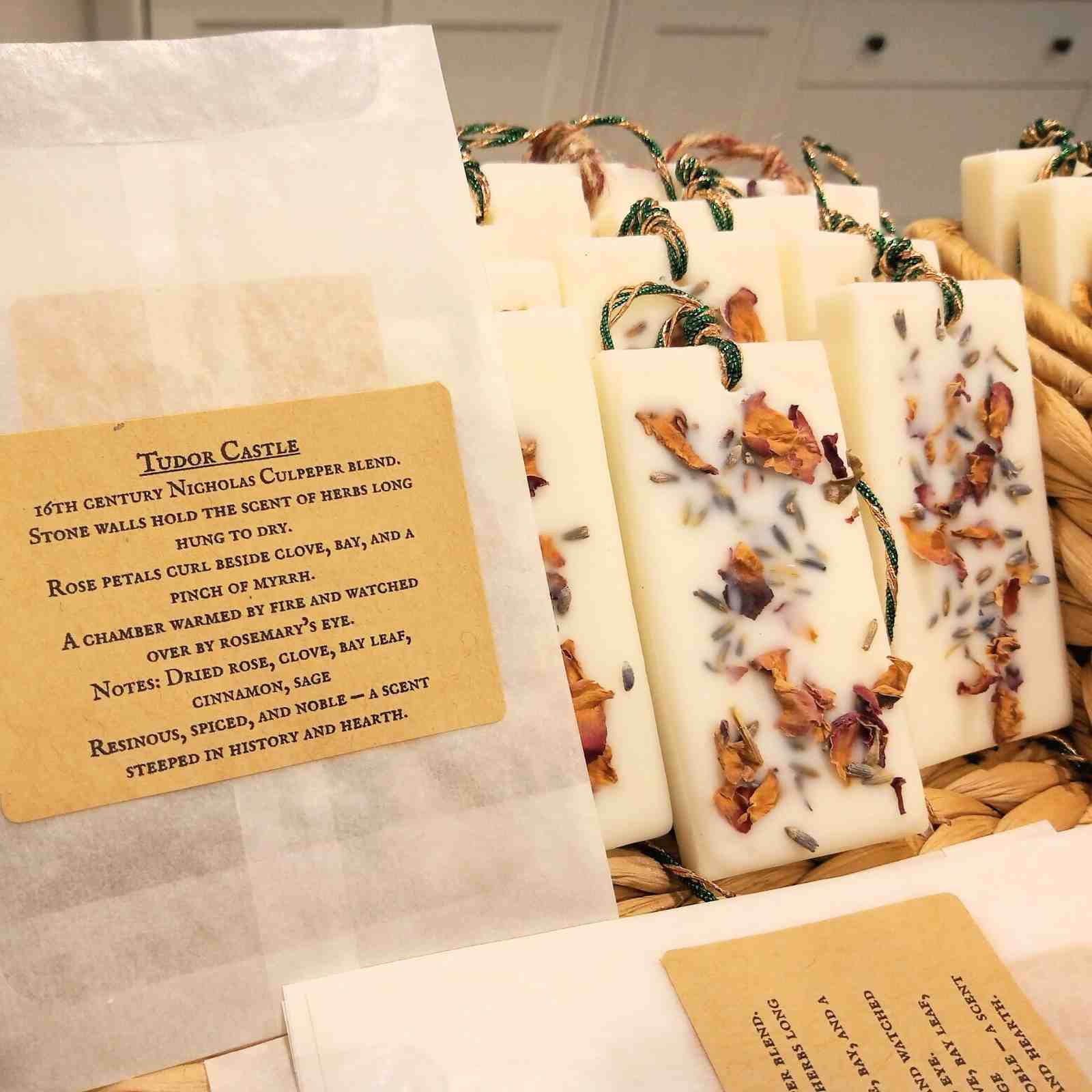 Tudor Castle Wax Potpourri Sachet Tag Posh Brats