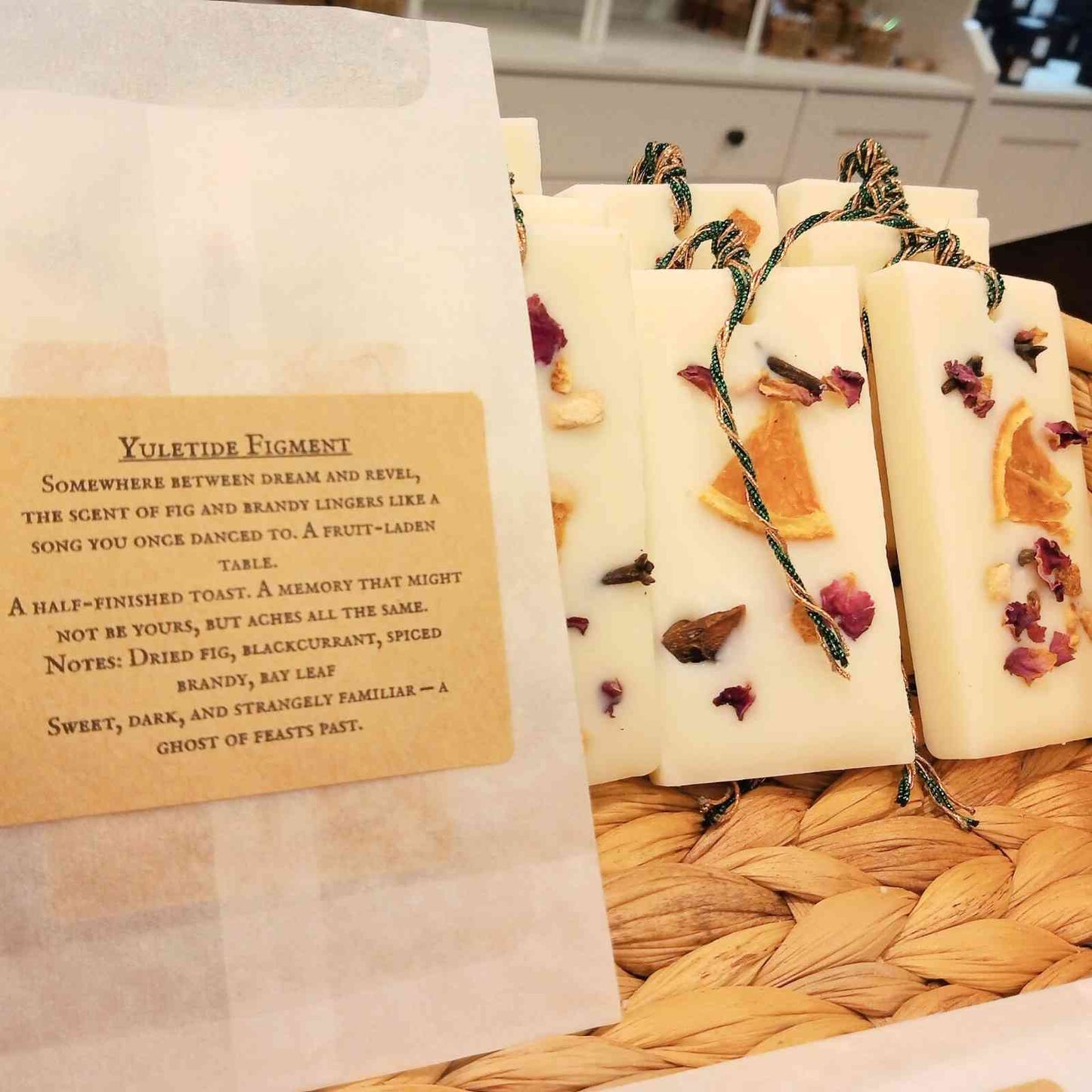 Yuletide Figment Wax Potpourri Sachet Tag Posh Brats