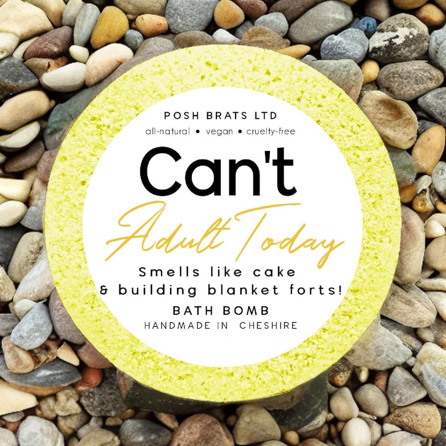 Can't Adult Today Fizzy Bath Bomb Gift VEGAN