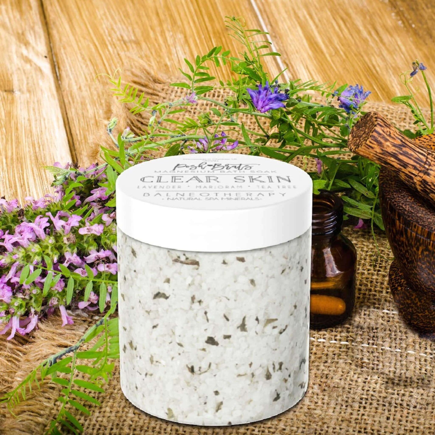 Clear Skin Magnesium Bath Salt Soak VEGAN | Aromatherapy
