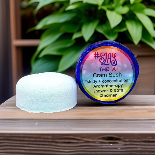 Cram Sesh Study Aromatherapy Shower Steamer VEGAN Posh Brats 