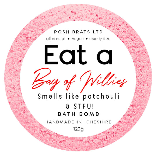Eat a Bag of Willies Bath Bomb Adult Novelty Gift VEGAN