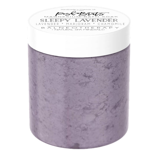 Sleepy Lavender Bath Salt Soak VEGAN | Magnesium + Sea Mineral Posh Brats 